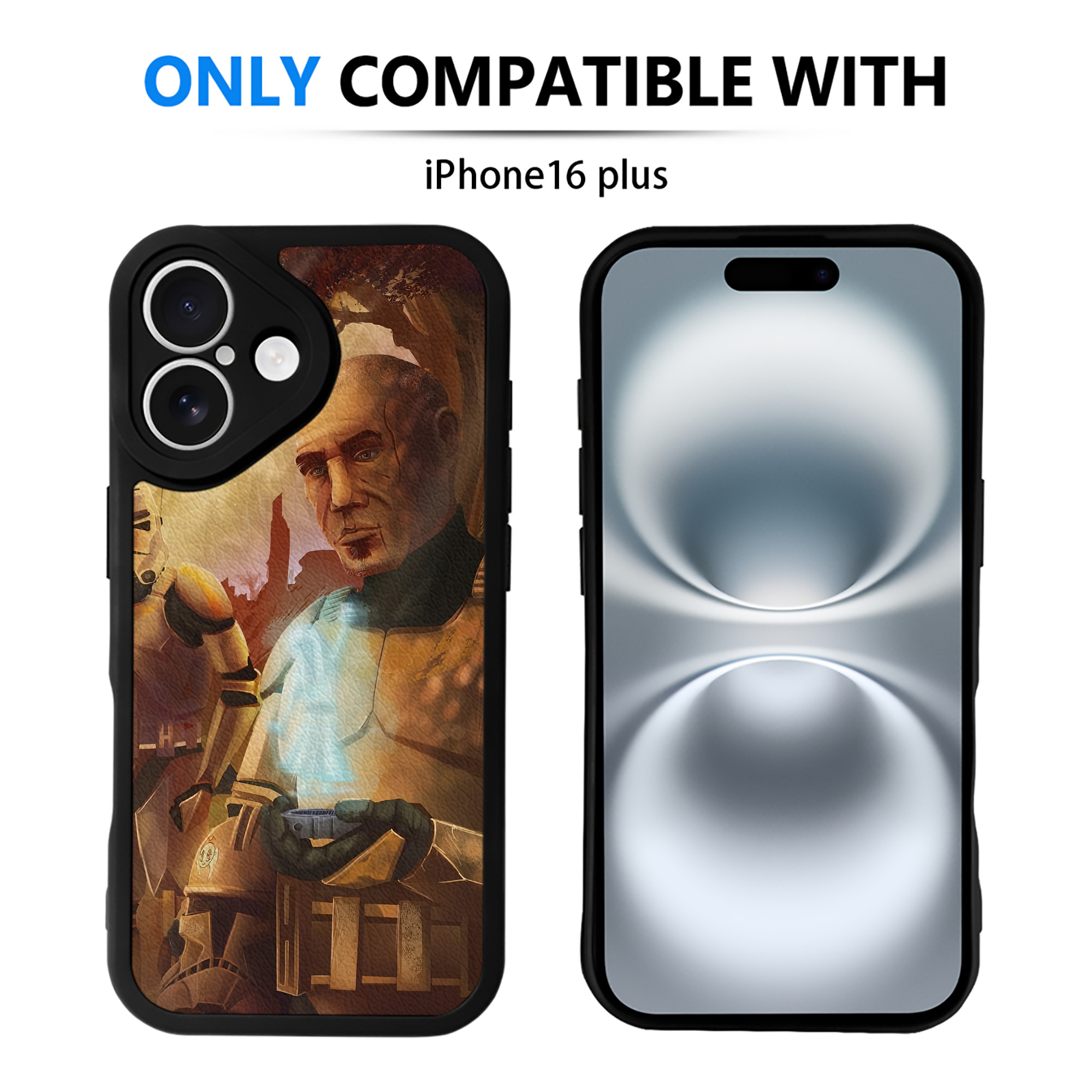 （画像用） スター・ウォーズ Star Wars 【iPhone 16シリーズ対応】シリコンスマホケース（レザー調） 材質：シリコン
